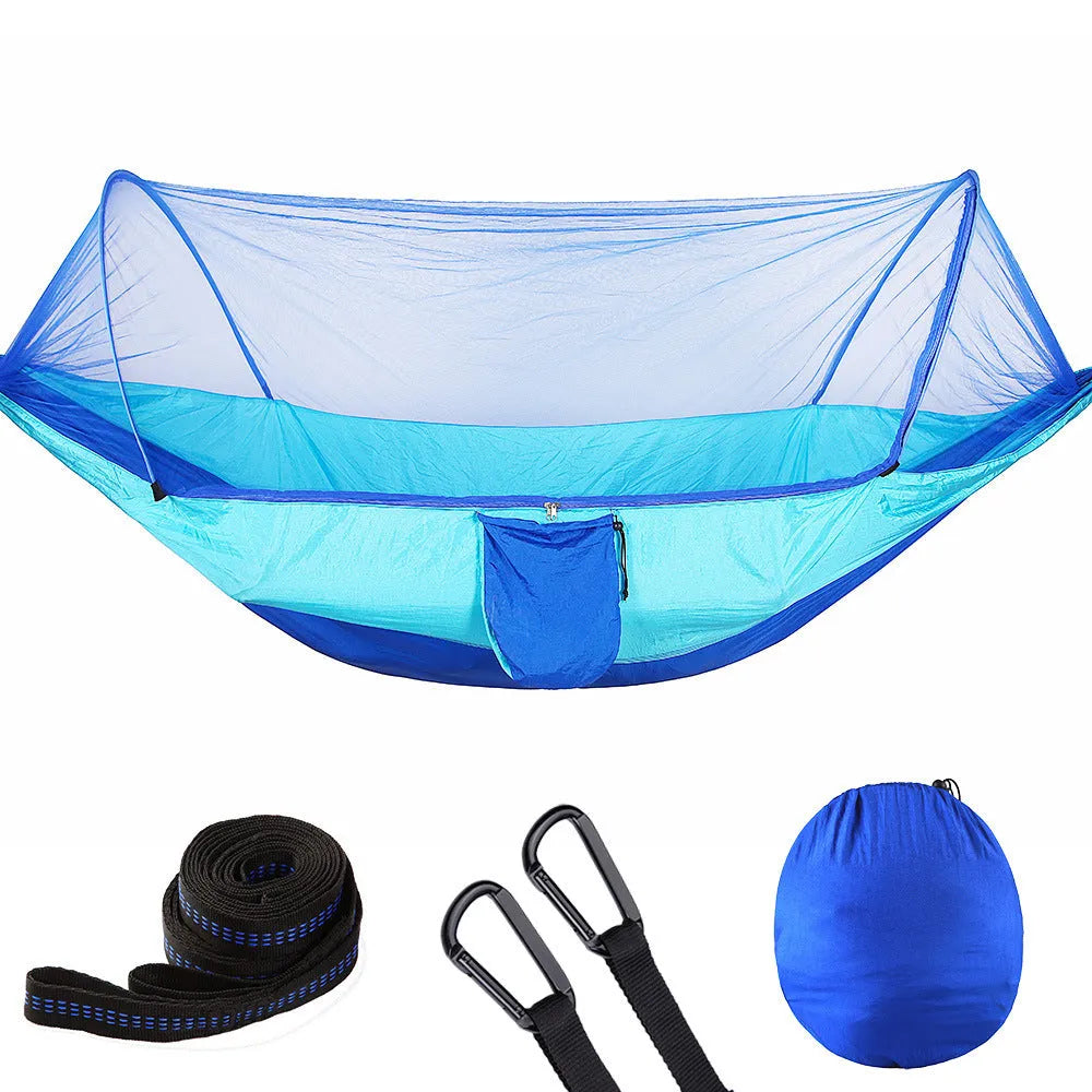 Fully Automatic Quick Opening Hammock With Mosquito Net - Bellarte Enchanté Fully Automatic Quick Opening Hammock With Mosquito Net